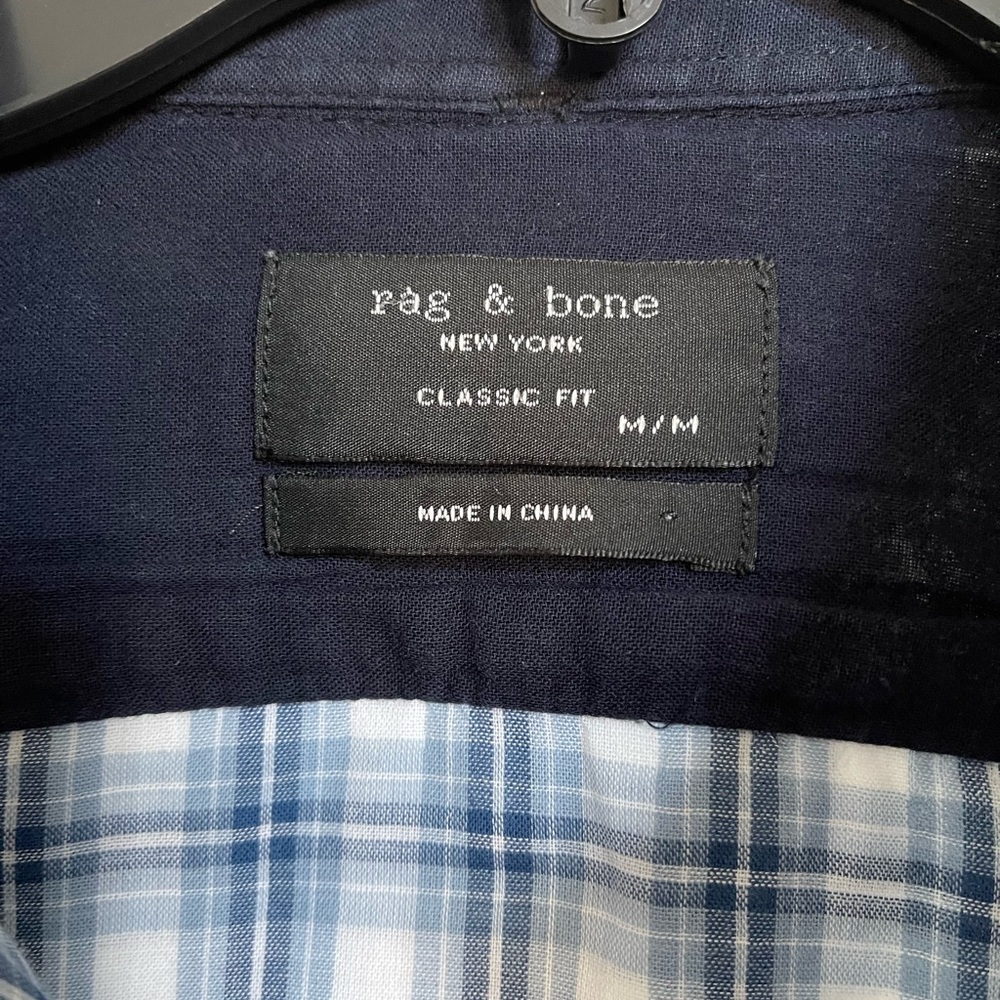 Rag Bone Button Down Checkered Shirt - image 3